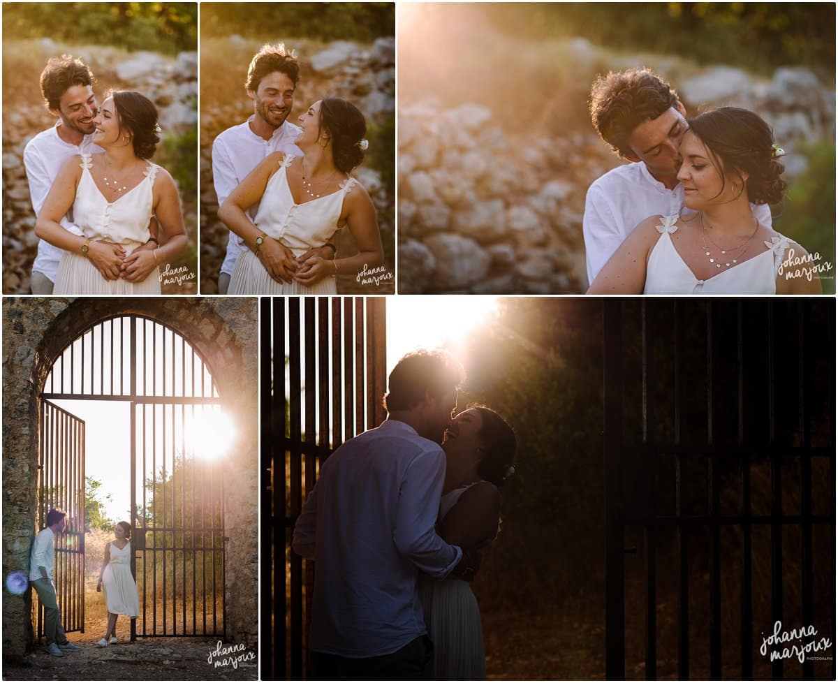 Séance photo de couple dans l'Hérault
