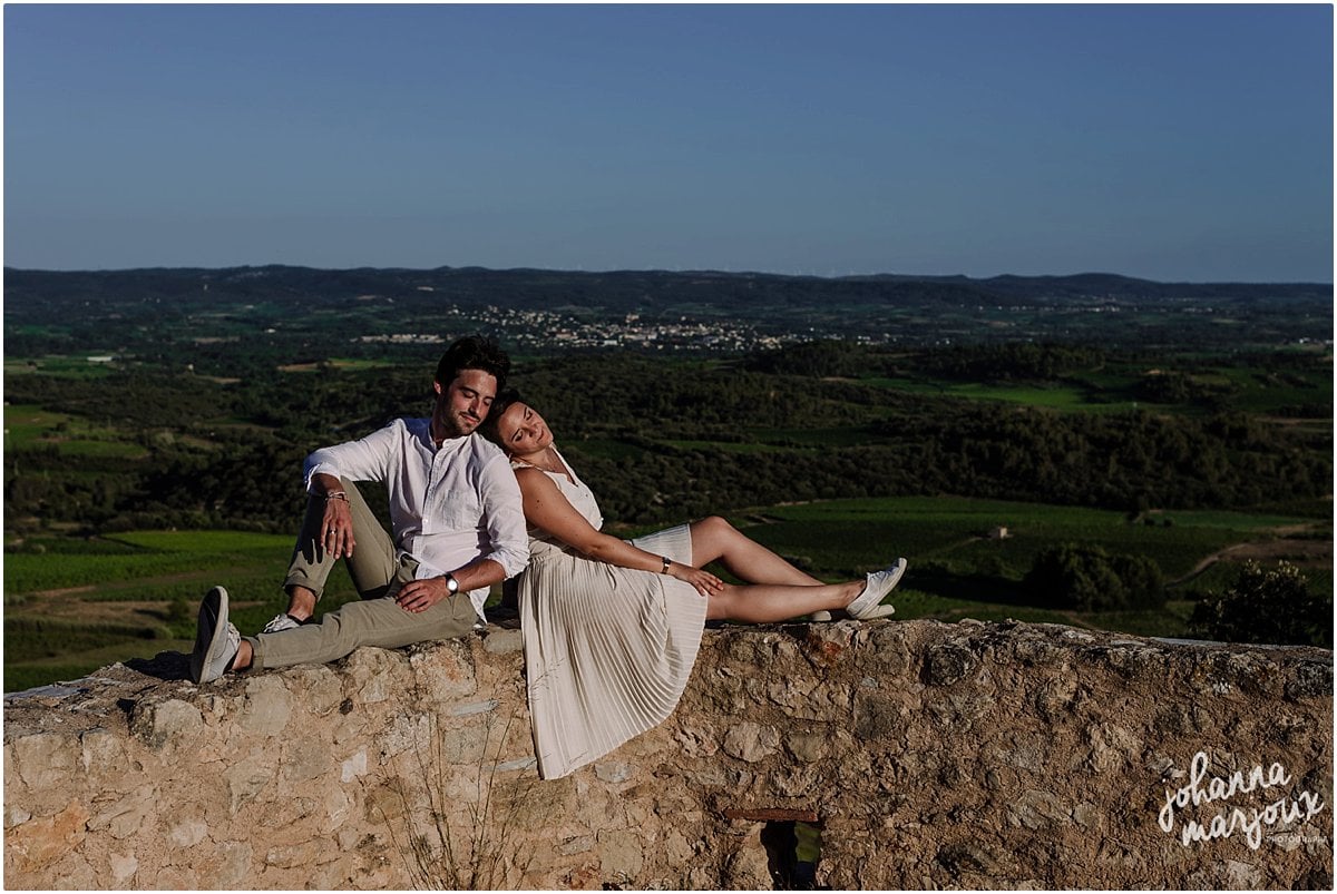 Séance photo de couple dans l'Hérault