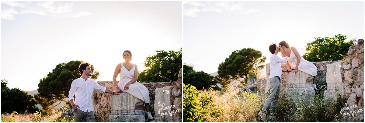Séance photo de couple dans l'Hérault