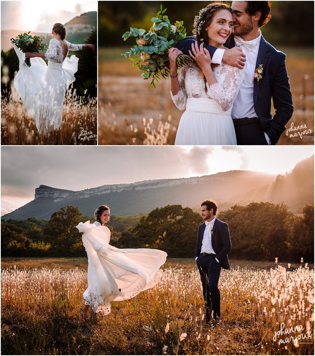 Photos de mariage au Mas des Violettes