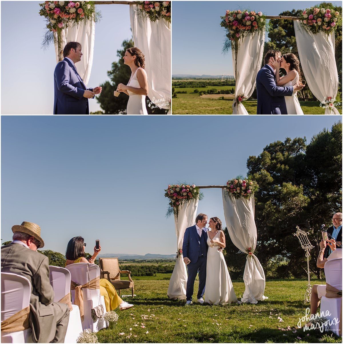 cérémonie de mariage au Château de Parazza