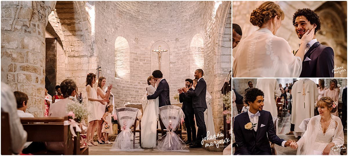 Cérémonie religieuse de mariage à l'église dans l'Hérault