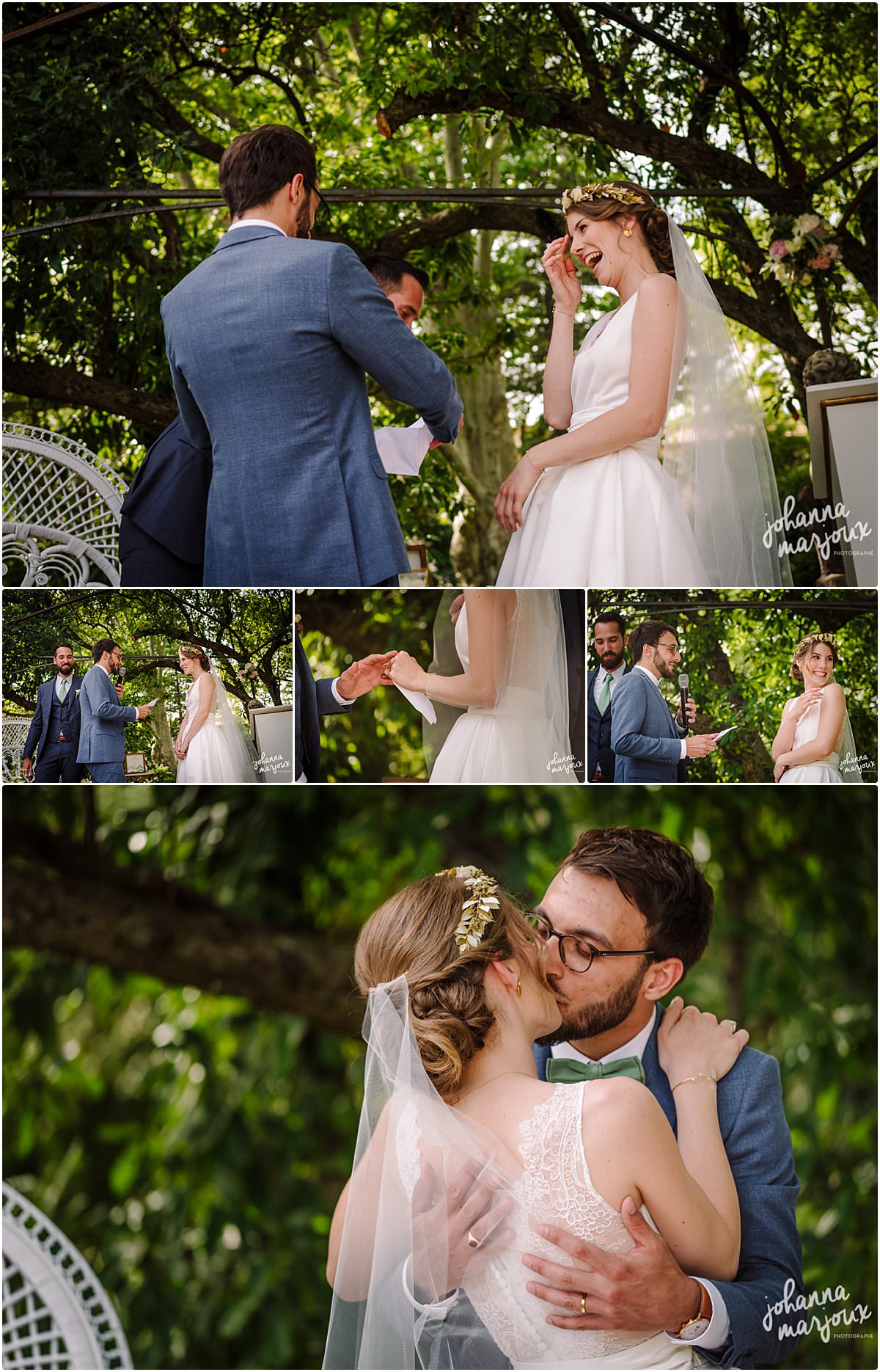 2change des voeux lors d'un mariage au Chateau de Malmont