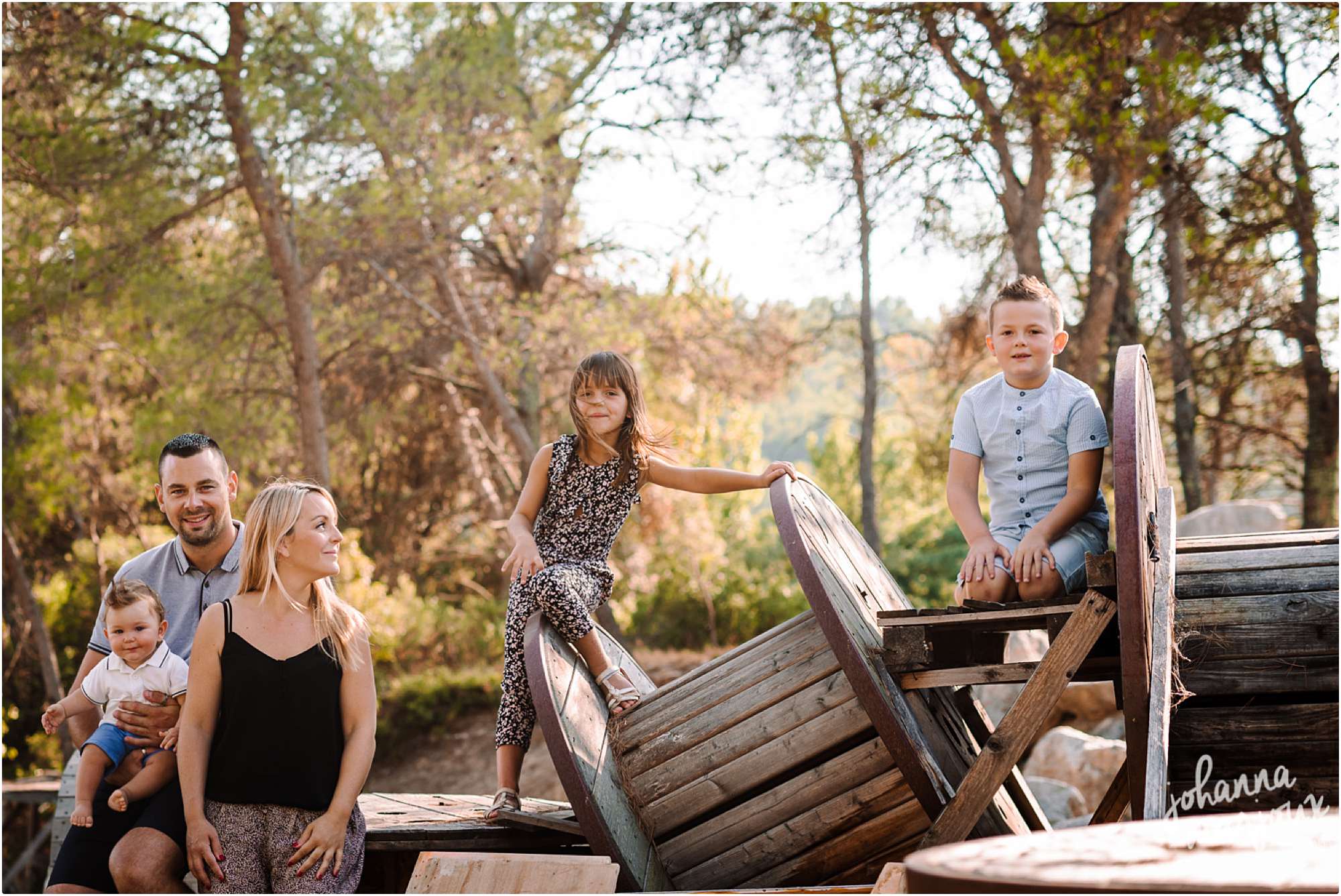 Photo de famille dans l'Hérault