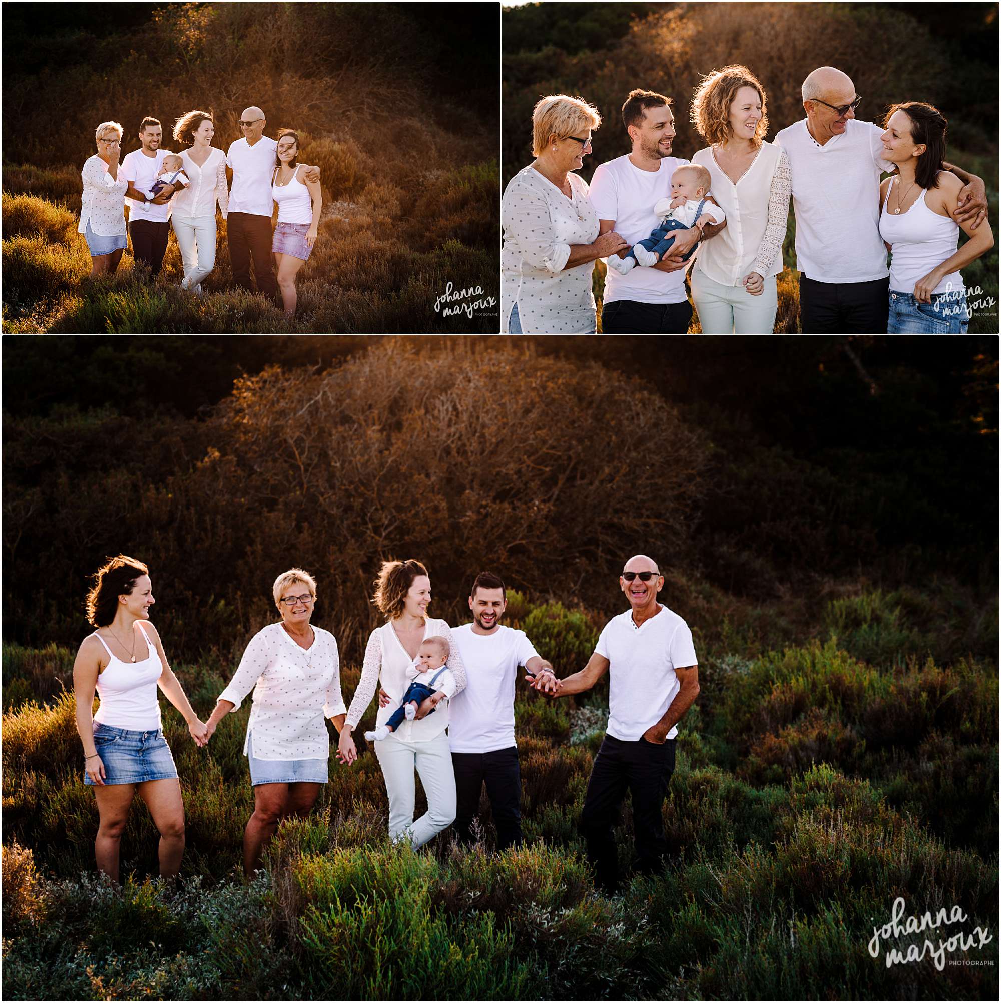 Séance photo avec toutes les générations dans le 34