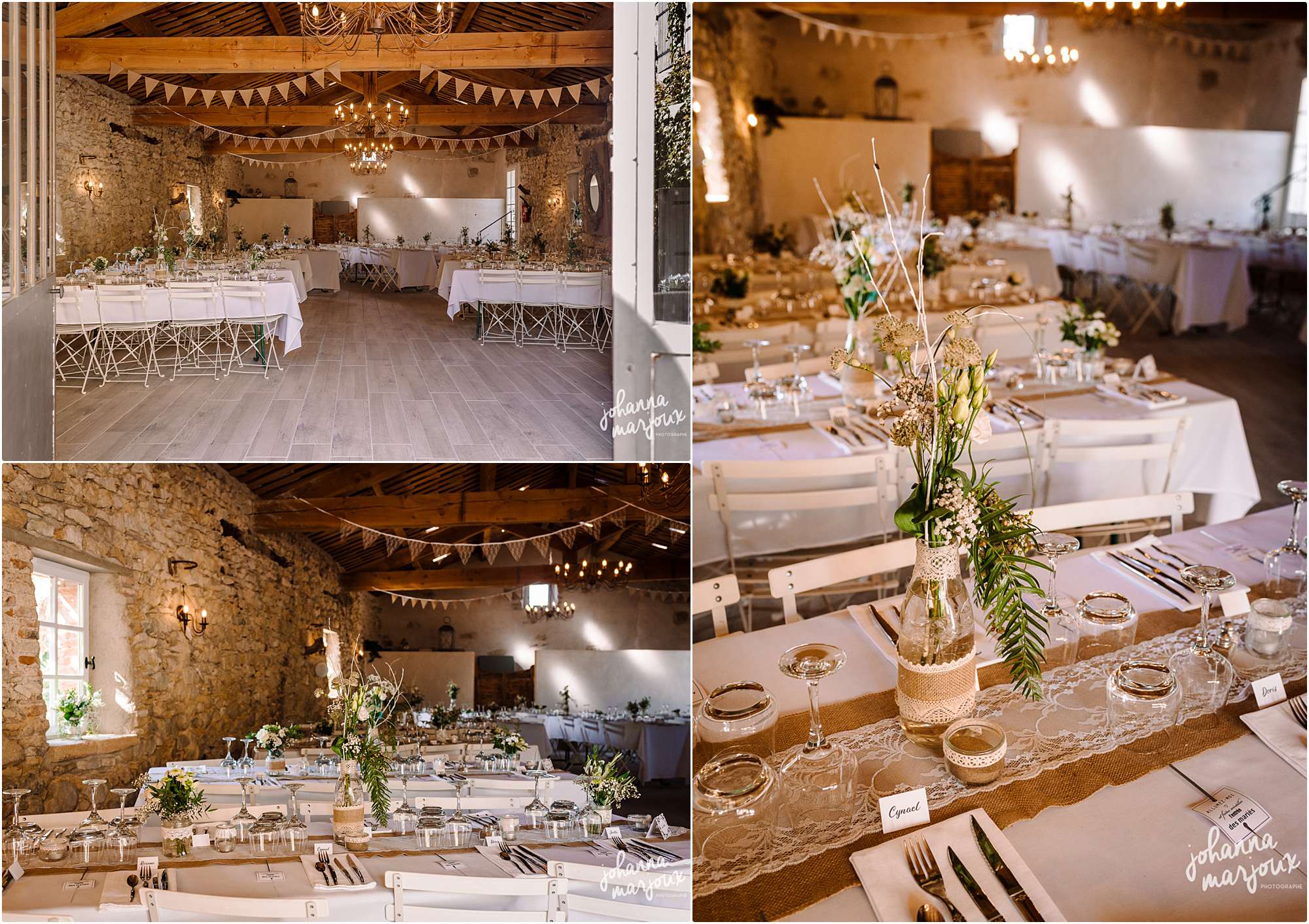 Décoration d'un mariage à la Bastide de Lussan