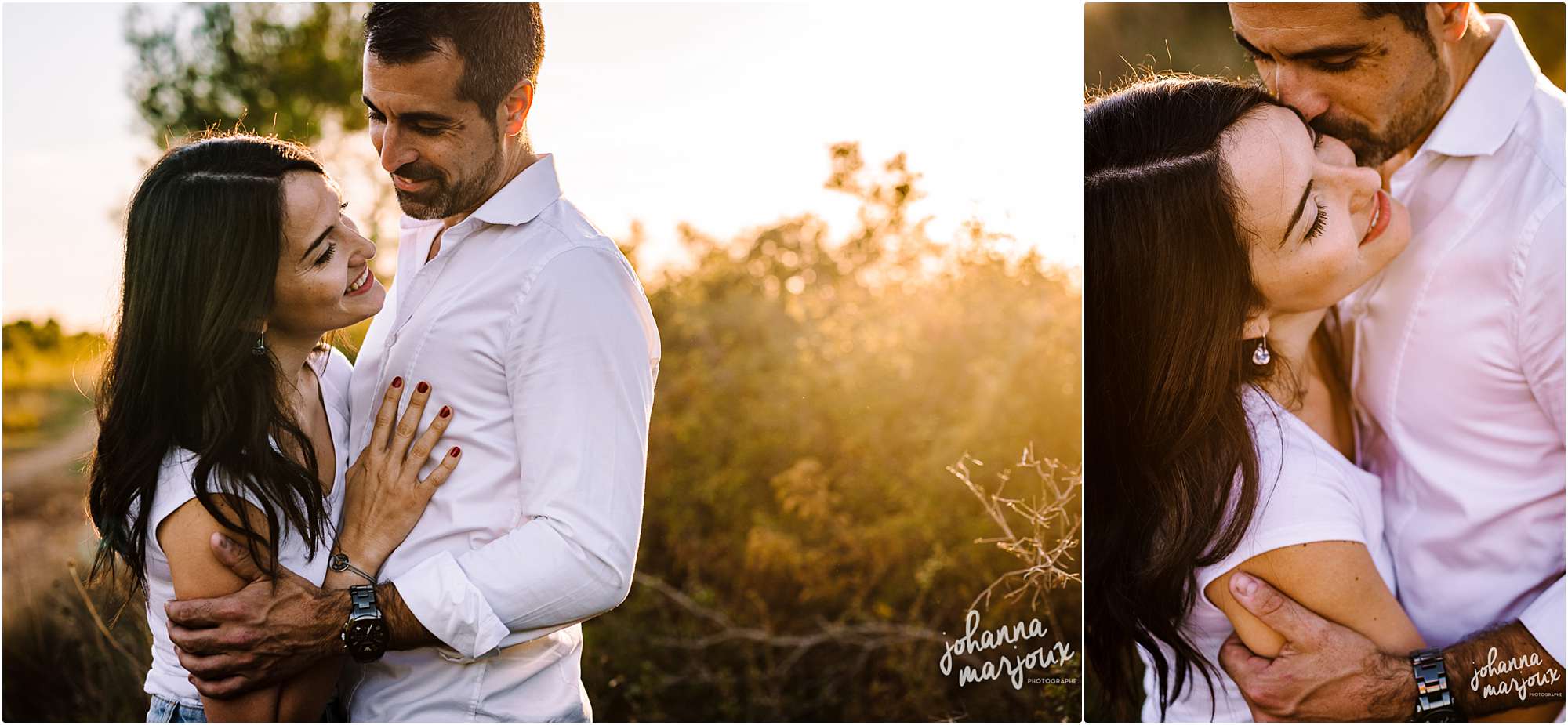 Shooting en amoureux dans les vignes dans l'Hérault