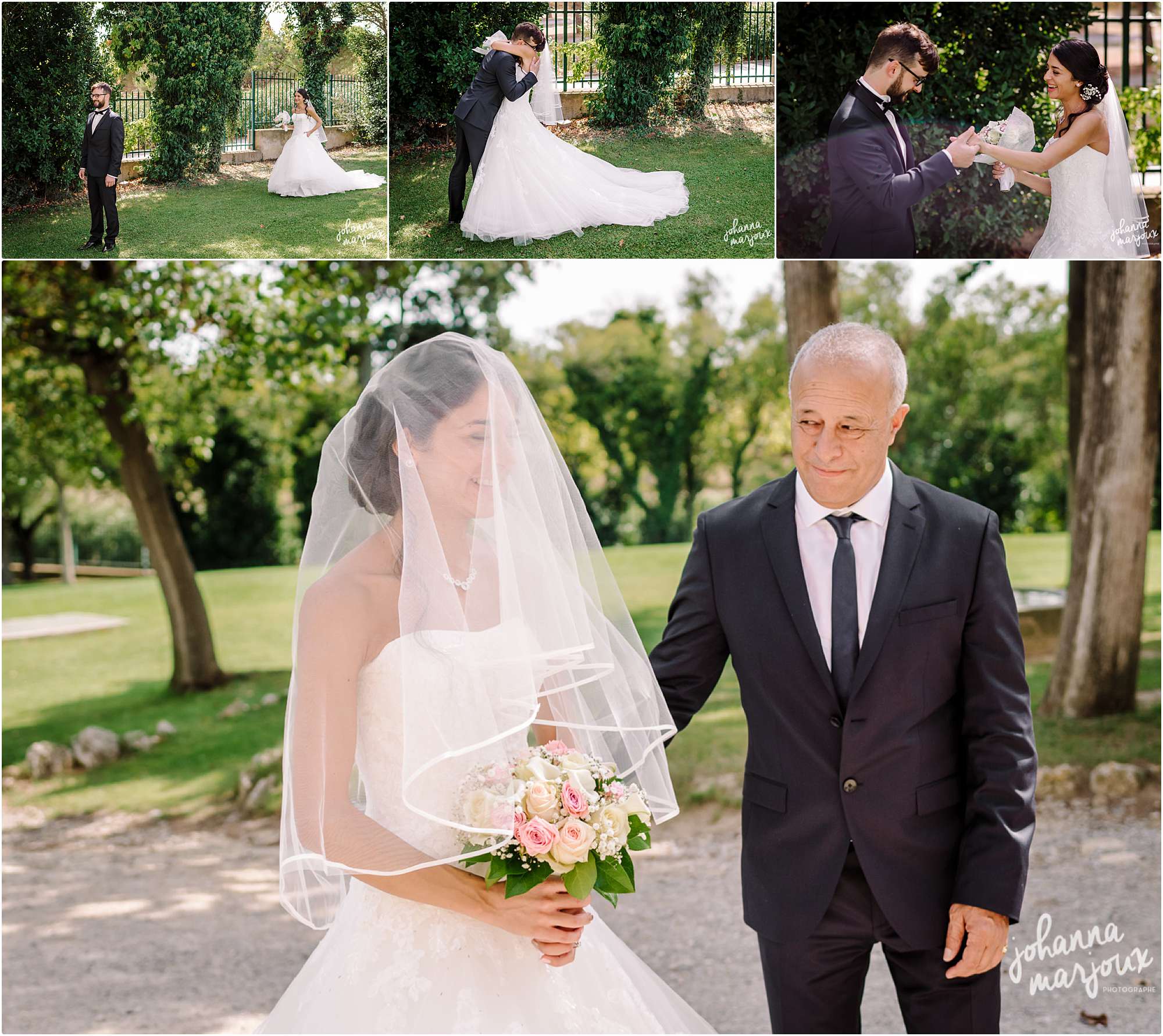 Avant la cérémonie de mariage dans l'Aude