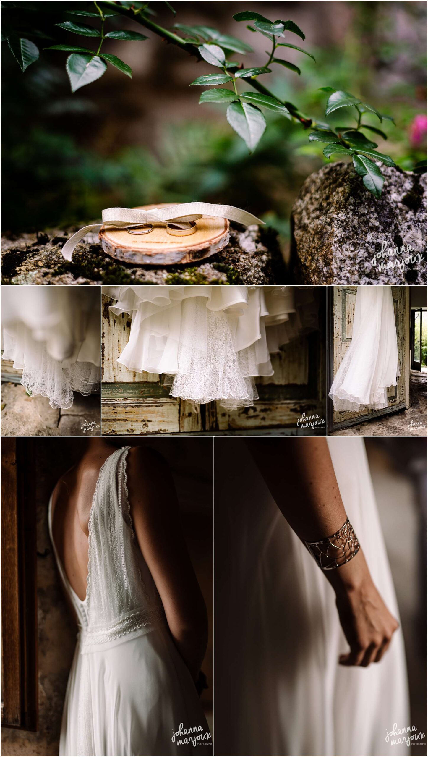 habillage de la mariée dans le Gard