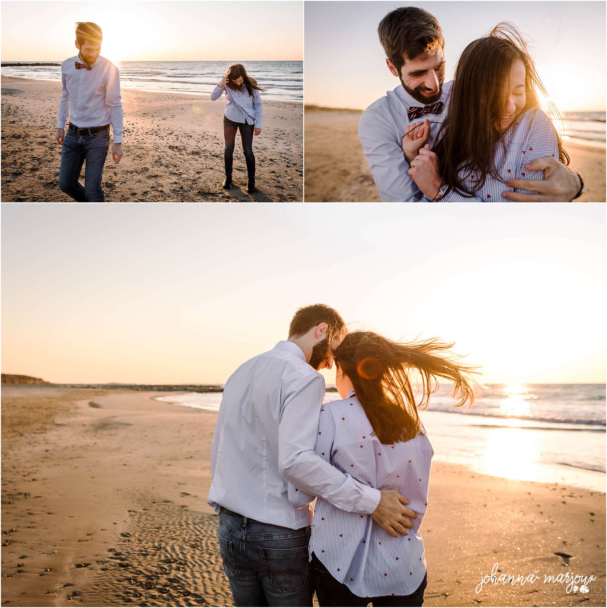 seance photo en amoureux au lever du soleil à Montpellier