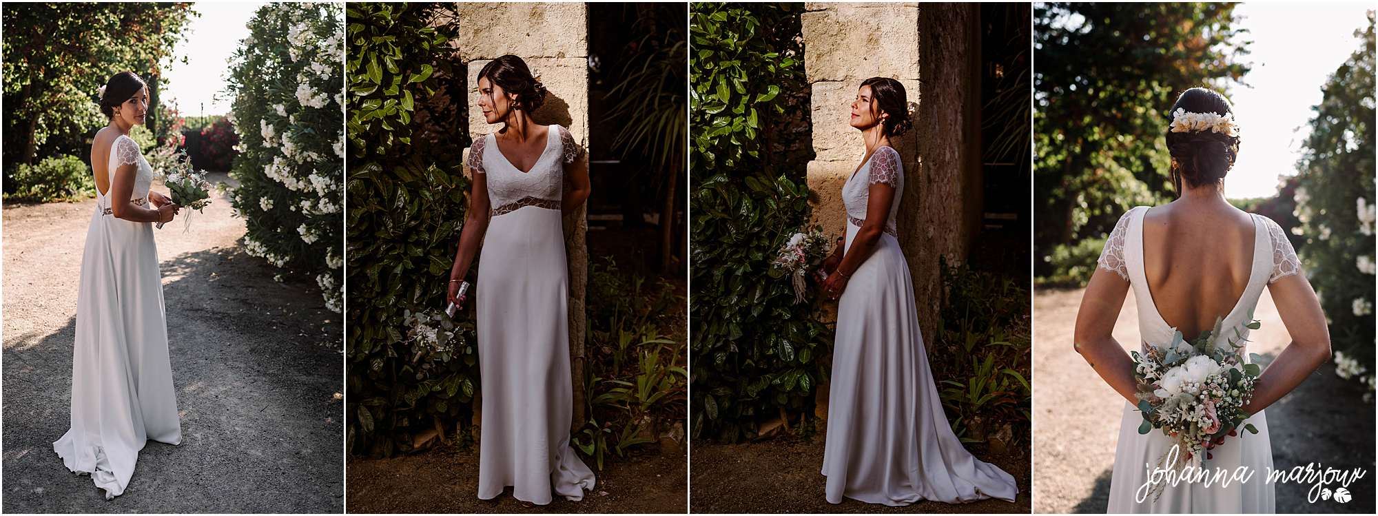 Photos de la mariée au Domaine Fon de rey