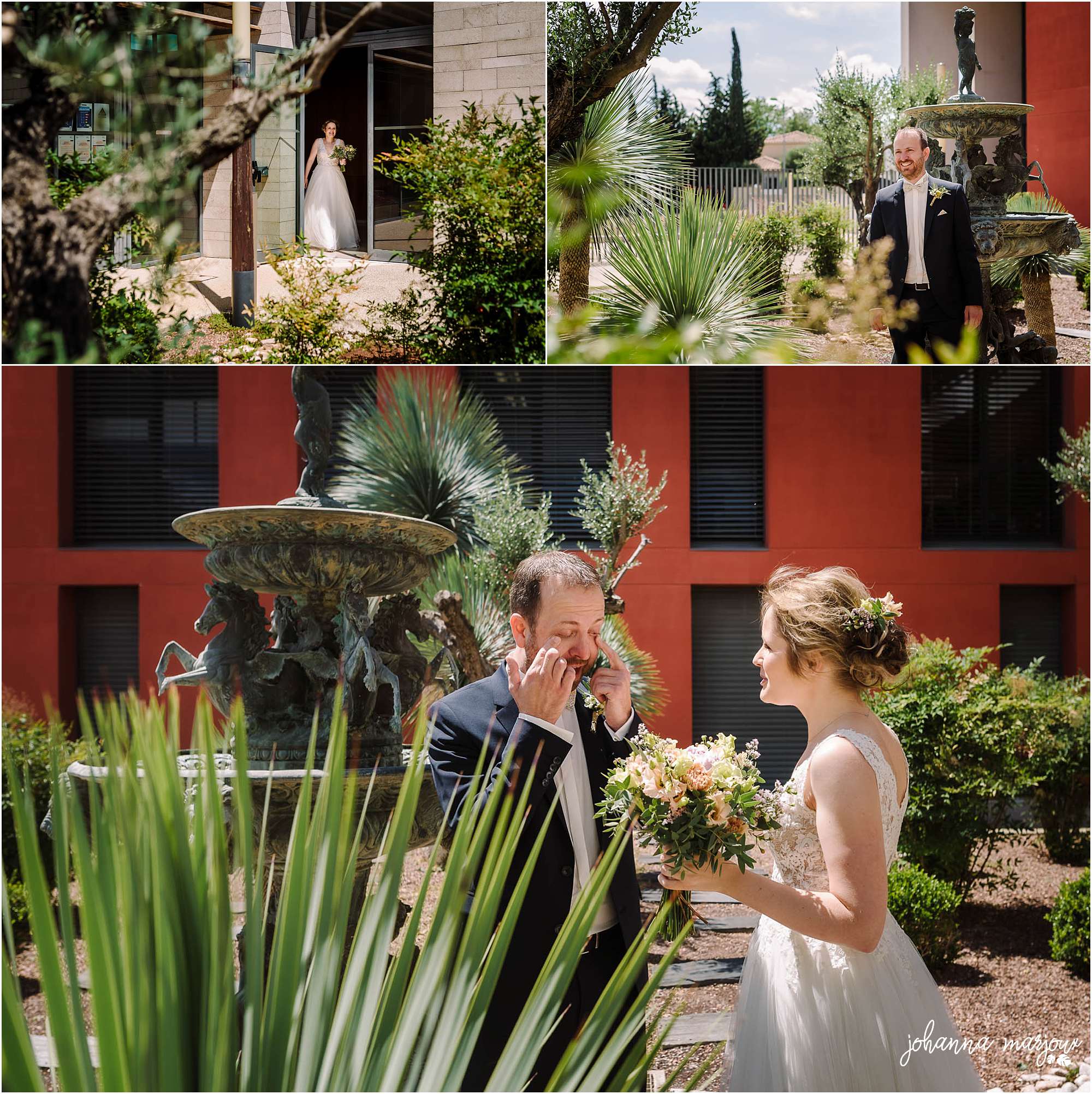 Fisrt Look lors d'un mariage à la mairie de Juvignac