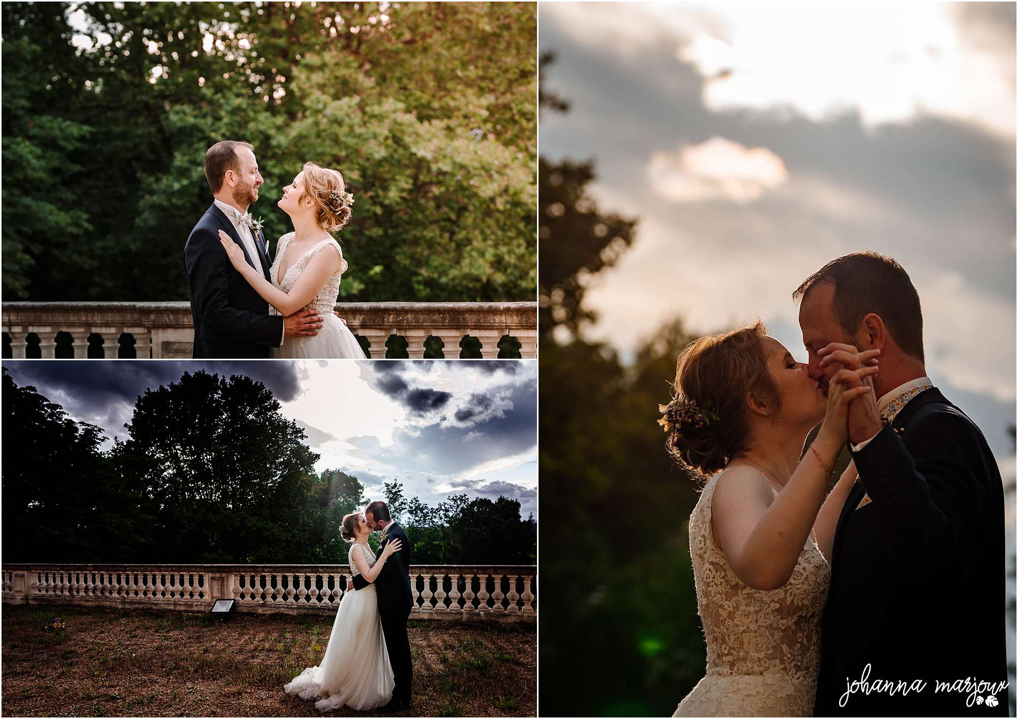 photos de couple lors d' mariage au Château Saint Martin de Graves