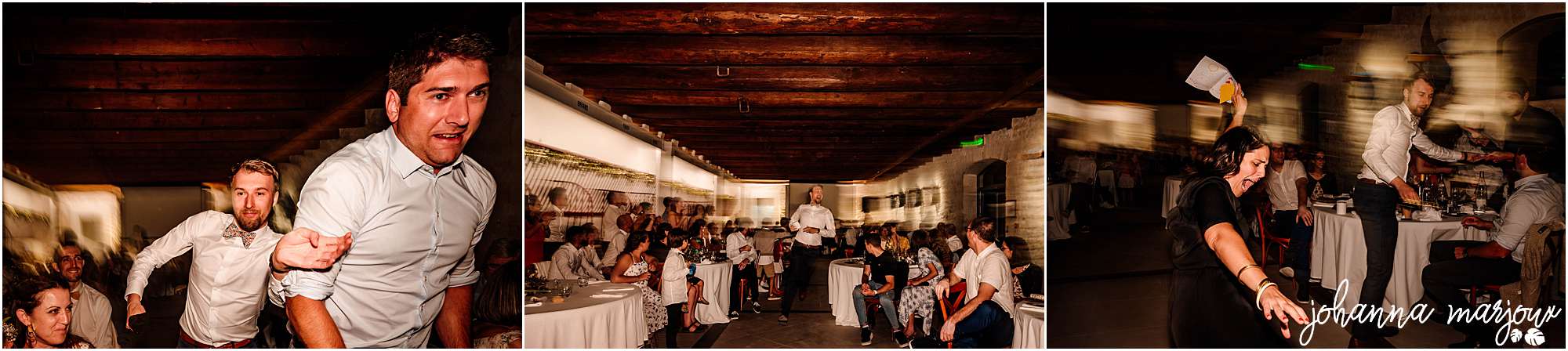 Soirée de Décoration de photos de couple lors d' mariage au Château Saint Martin de Graves