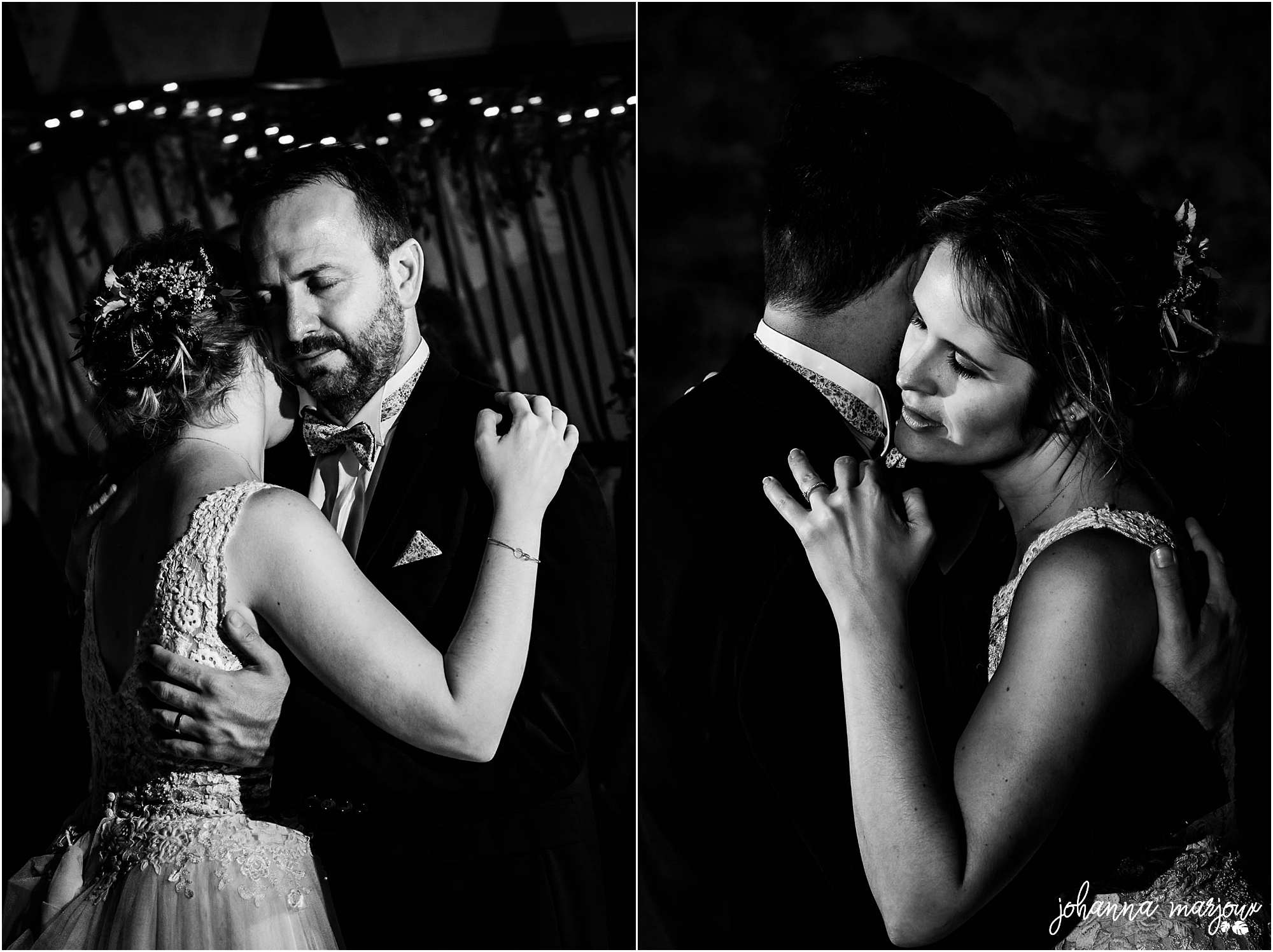 Première danse lors d'un Soirée de Décoration de photos de couple lors d' mariage au Château Saint Martin de Graves