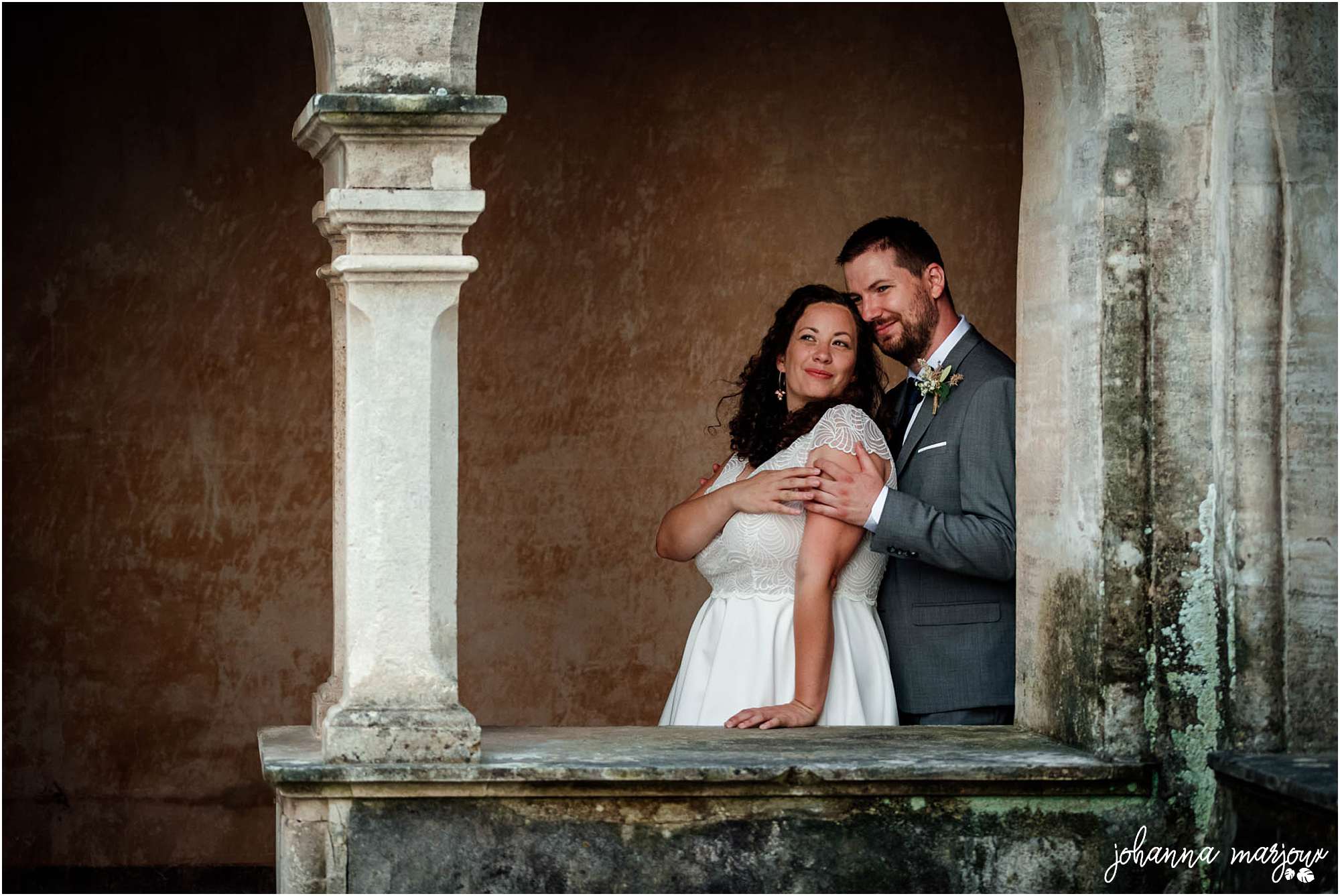Photo des mariés dans le Gard