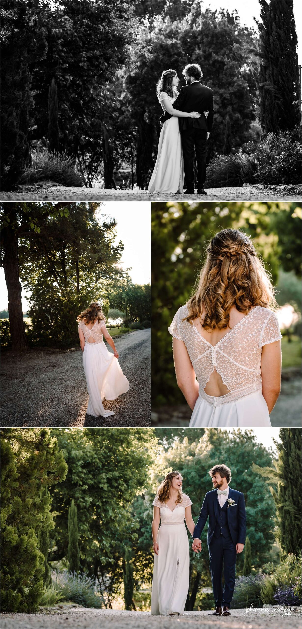 Photos des mariés dans le Gard