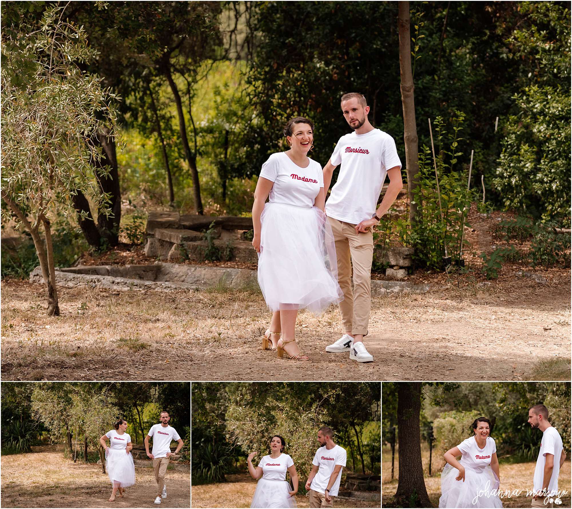 Photos de couple lors d'un mariage au Domaine de Rieucoulon