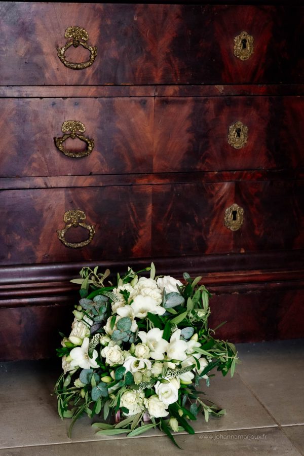 Bouquet de mariée blanc
