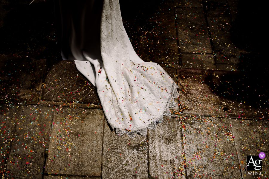 Récompense photo artistique de robe de mariage à Montpellier