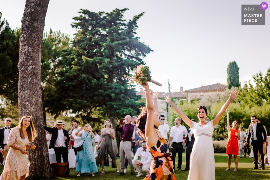 Récompense photos du bouquet de la mariée à Montpellier