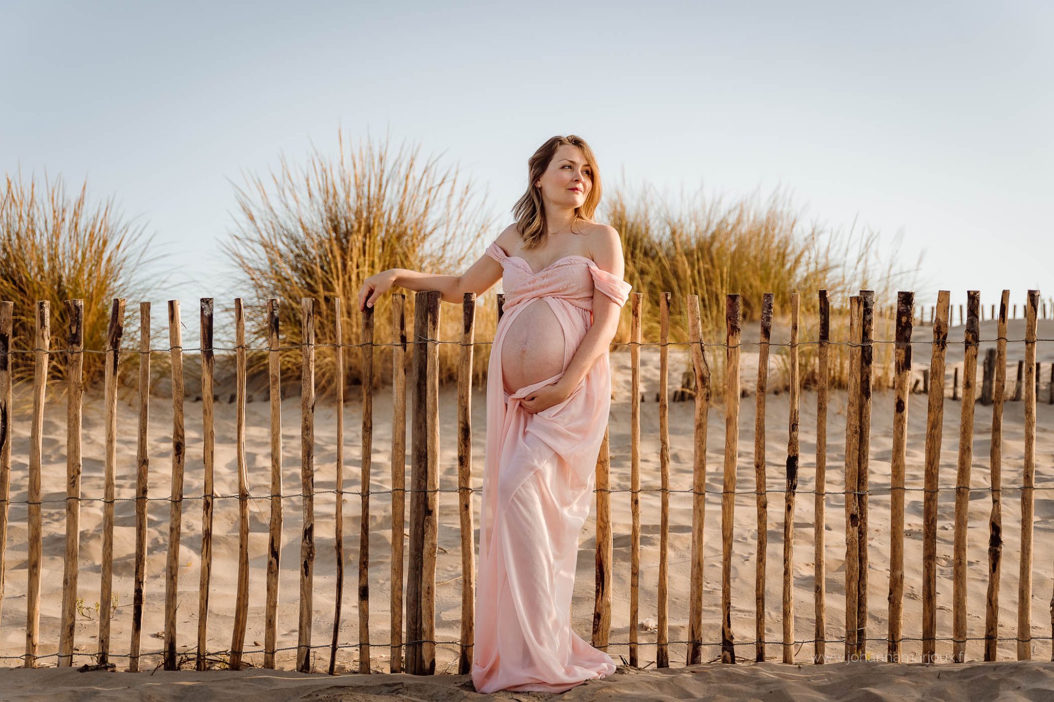 Une séance photo de grossesse à la plage au lever du soleil — free download