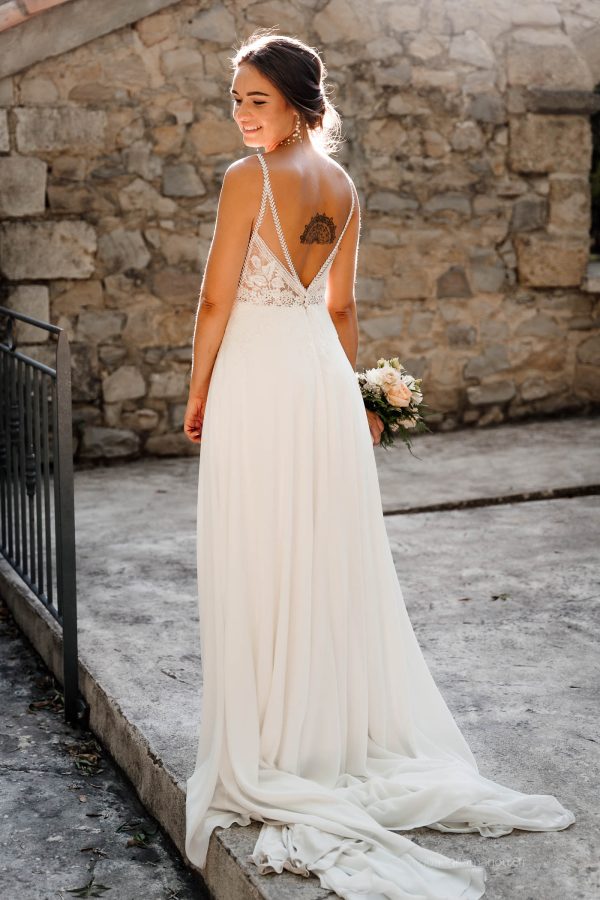 La mariée au Mas de la mourade