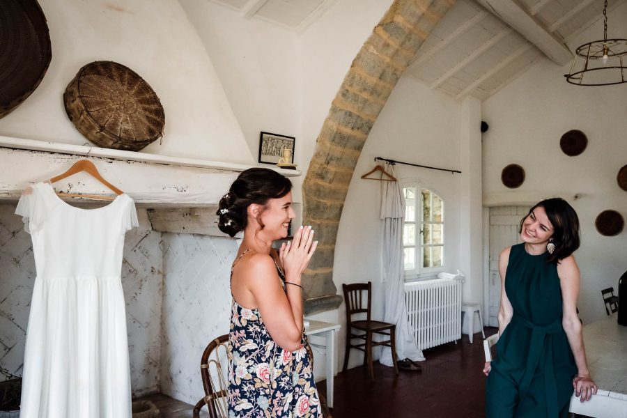 Préparatifs de mariage au mas de la Plume