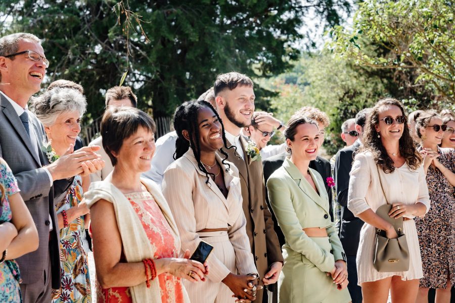 Cérémonie lors d'un mariage au Mas de la Plume