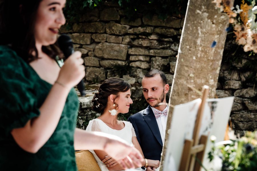 Cérémonie lors d'un mariage en Occitanie