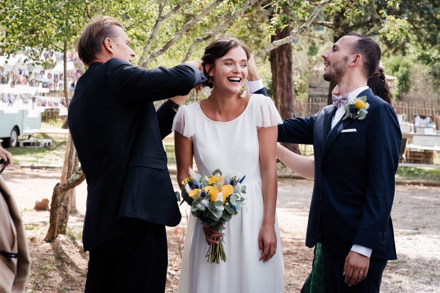 Cérémonie lors d'un mariage en Occitanie
