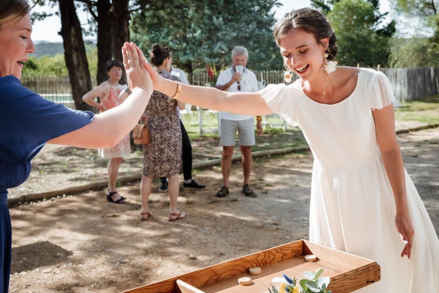 Jeux en bois lors d'un mariage